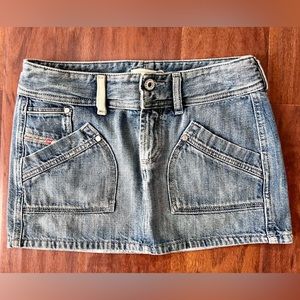 Like new super high quality Diesel mini denim skirt